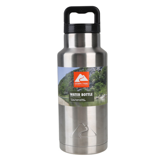 Double Wall Vacuum Sealed Stainless Steel Water Bottle, 36 oz