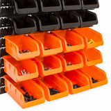 44-Piece Wall Mounted Garage Storage Organizer Rack