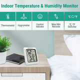 2 pack, Indoor Thermometer Humidity Monitor Weather Station