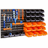 44-Piece Wall Mounted Garage Storage Organizer Rack